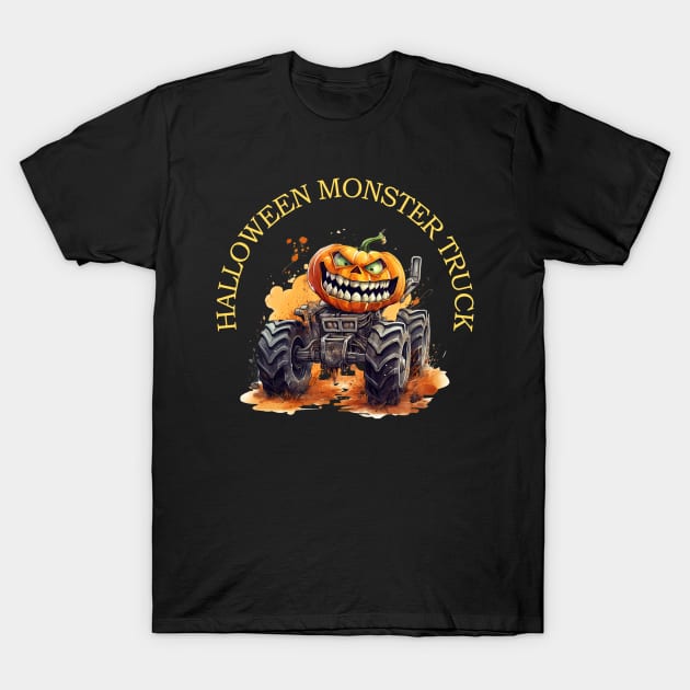 Monster Truck Halloween T-Shirt by ShopBuzz